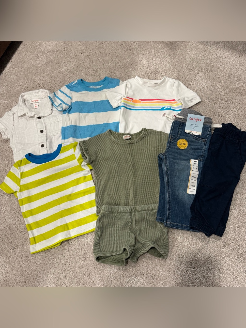 Cat & Jack 12 month toddler boys bundle